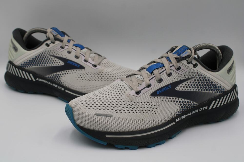 Size 8.5 - Brooks Adrenaline GTS 22 Oyster India Ink Blue - 1103661D023